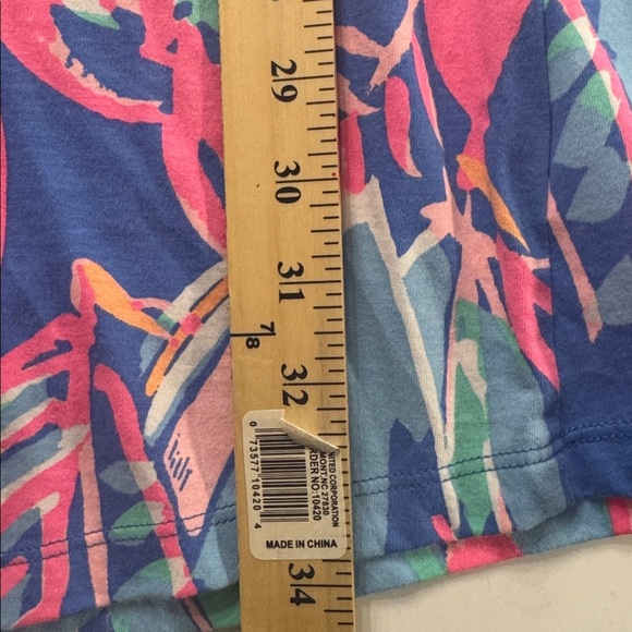 Lilly Pulitzer Ali Out to Sea Pink/Blue Multicolor Abstract Dress size small - Picture 5 of 6